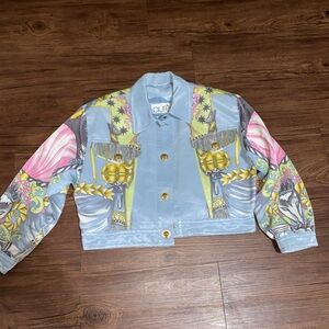 Escada Laurel Multicolor Jacket Gold Lion Buttons M? L? No Size Tag READ!!!